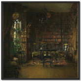 Thorvald Boeck's Library by Harriet Backer - thumbnail_1_bf_66aeaee61000f9bb7f31f51f